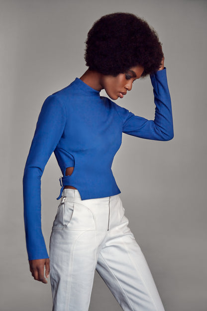 MOCKNECK WRAP TOP